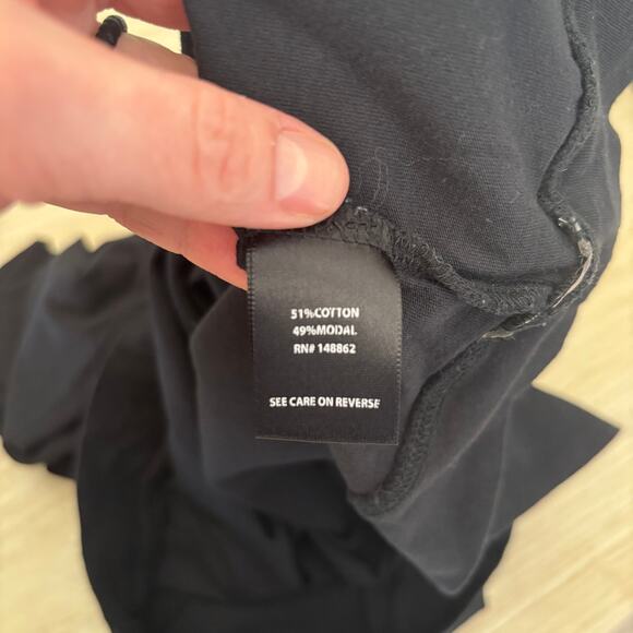 Torrid Shirt Womens Large 0 Black Top Cotton Modal 3/4 Sleeve Soft Thin Basic - Picture 7 of 9